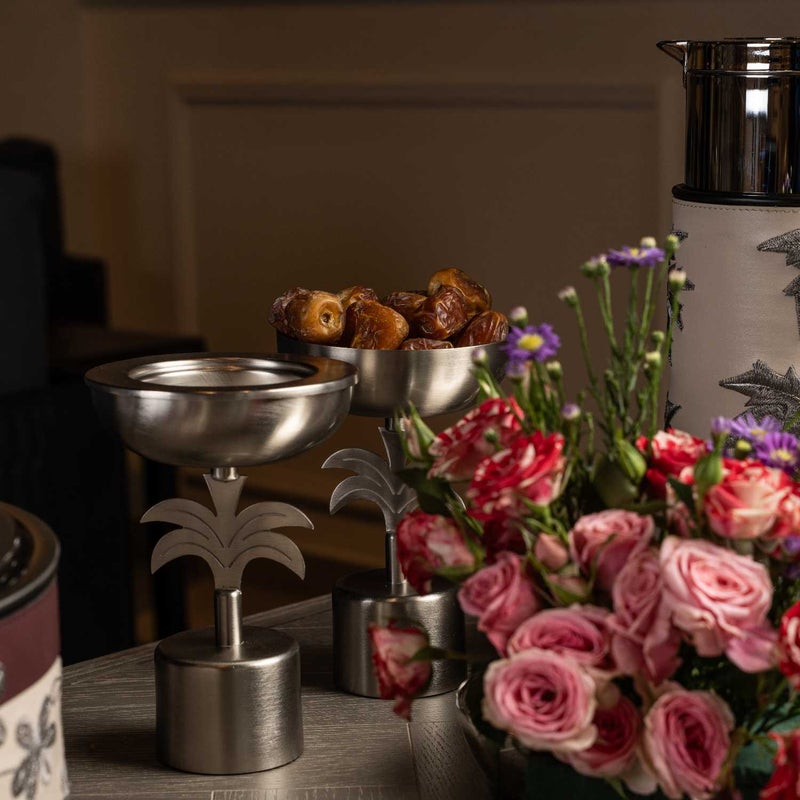 بلندز وعاء تقديم فضي على شكل نخلة - Image 5